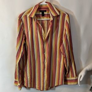 refashioned Shirts - Our Lady Of Guadalupe Refashioned Dress Shirt OOAK refashioned Shirts - Our Lady Of Guadalupe Refashioned Dress Shirt OOAK